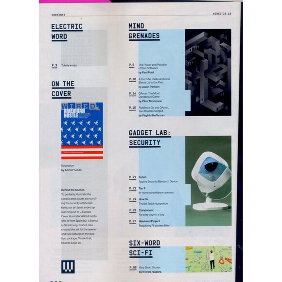 Wired Magazine October 2018 American Hustle Cover US Elections Tech Features - Picture 3 of 3